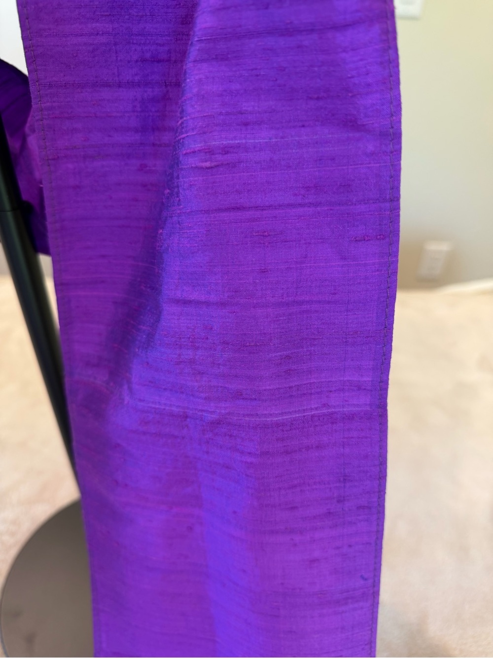 Purple Women's Silk Belt - Elegant Lightweight - Picture 2 of 3